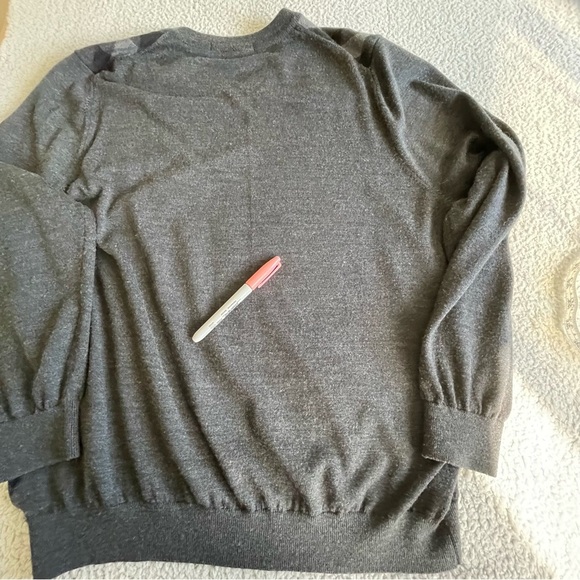 Tiger Woods Collection Wool Sweaters Mens XL Gray/Black V-Neck Pullover Golf coz - Picture 13 of 14